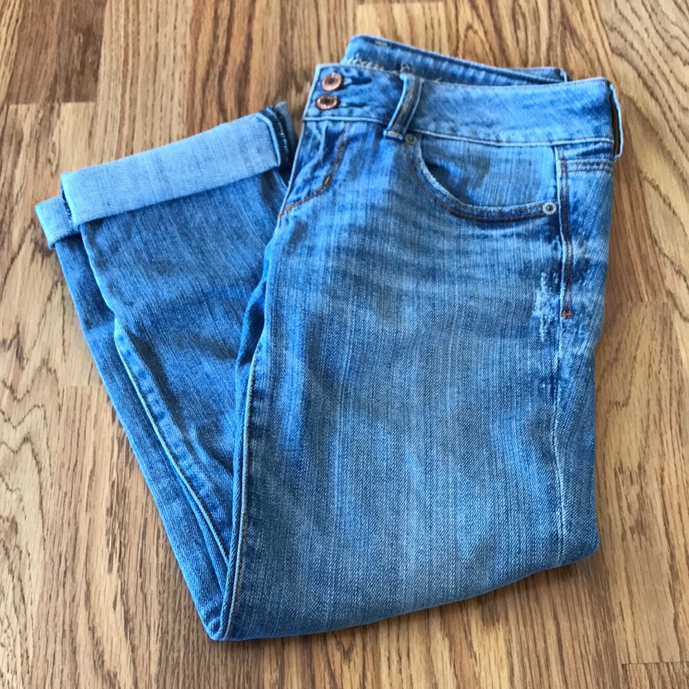 Denim capris